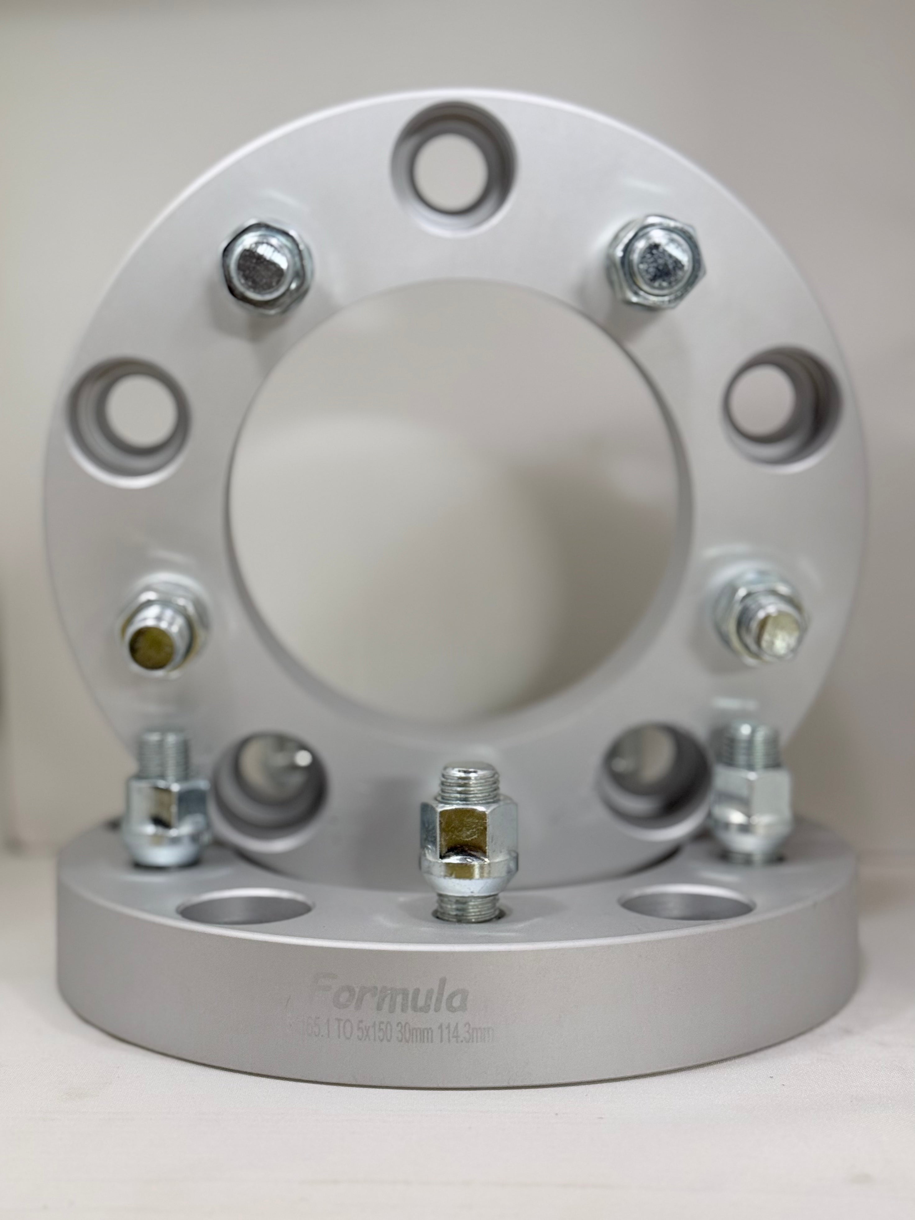SPACERS 5X165.1 TO 5X150 30MM 114.3MM 14X1.5 GREY