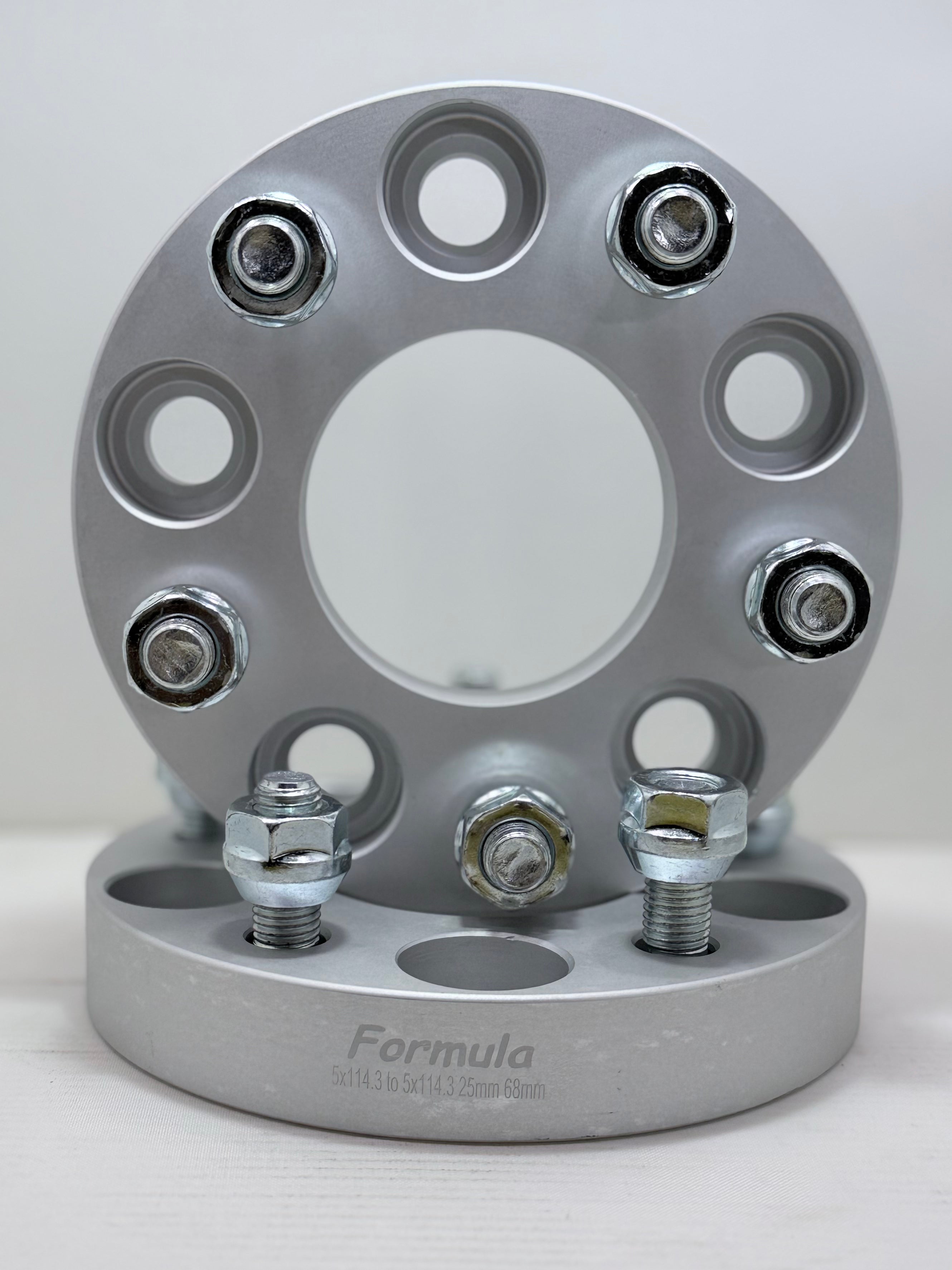 SPACERS 5X114.3 TO 5X114.3 25MM 60MM 12X1.5 GREY